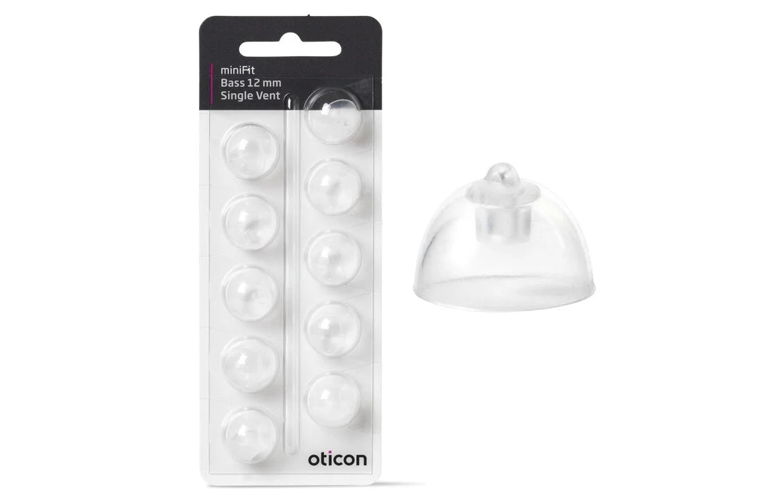 Oticon 12mm Single Vent Bass Domes
