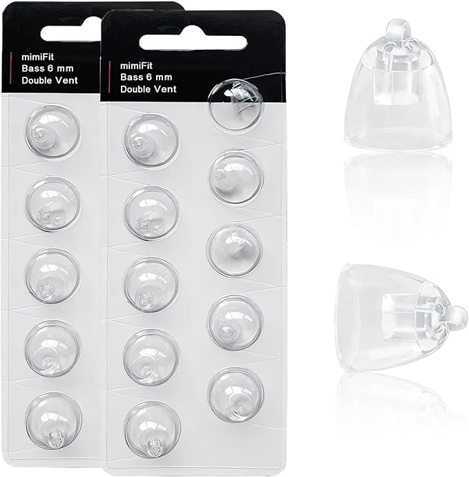 Oticon 6mm Double Vent Bass Domes
