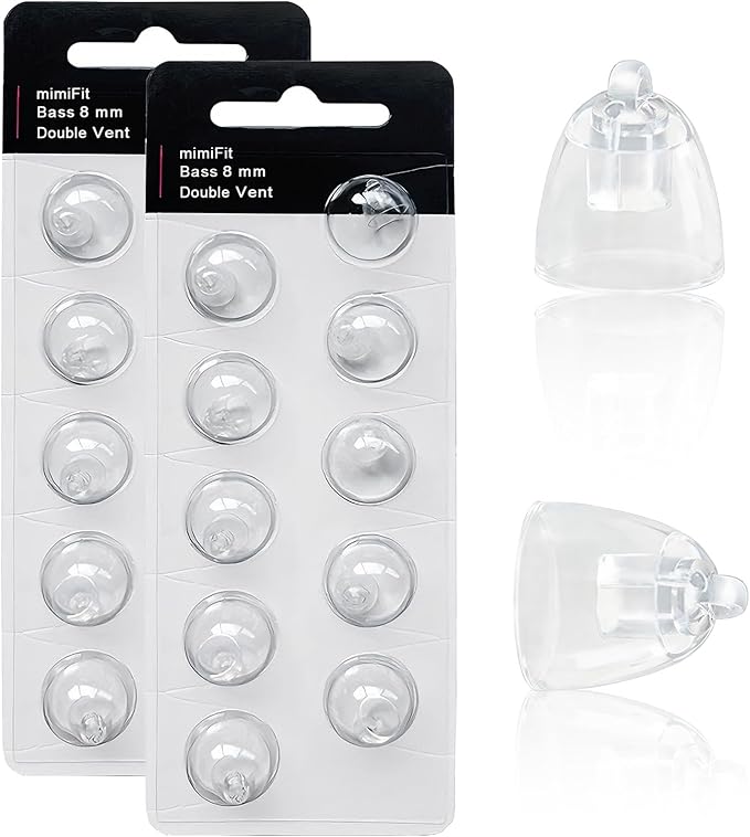 Oticon 8mm Double Vent Bass Domes